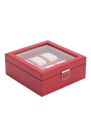 Estuche para relojes de piel Palermo - Rojo