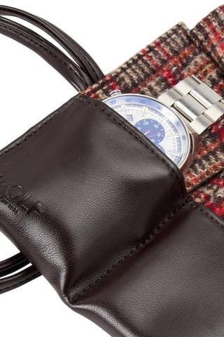 Cilindro para relojes de piel vegana WM Brown - Marrón