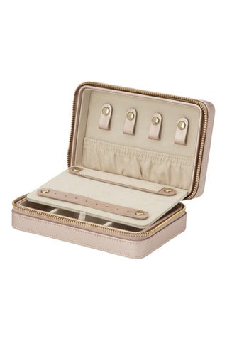 Joyero de piel Palermo - Rosa