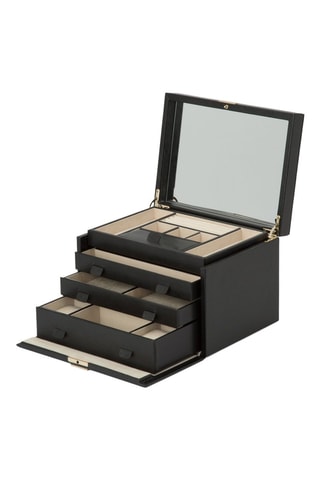 Joyero de piel Palermo - Antracita