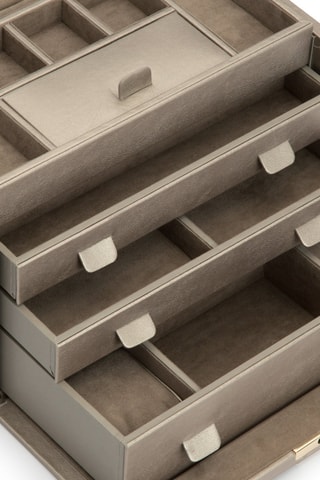 Joyero de piel Palermo - Verde