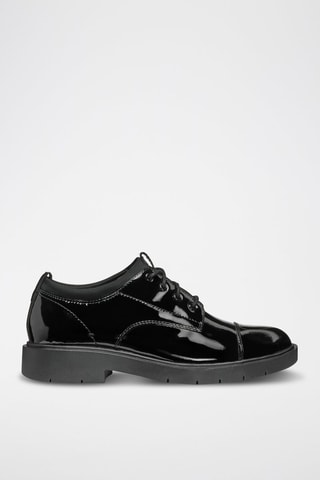 Derbys en cuir de veau verni Spherica - Noir