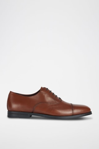 Derbys en cuir nappa Decio - Marron clair