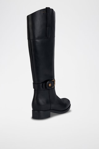 Bottes en cuir nappa Felicity - Noir