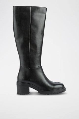 Bottes en cuir nappa Damiana - Noir