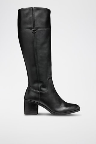 Bottes en cuir de veau Asheel - Noir