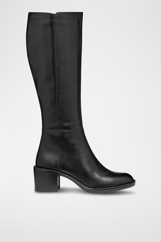 Bottes en cuir de veau Serilda - Noir