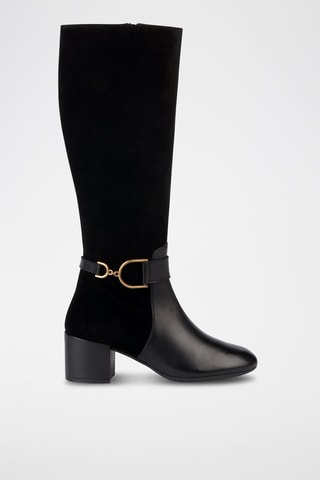 Bottes en cuir Eleana - Noir