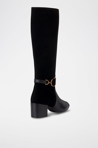 Bottes en cuir Eleana - Noir