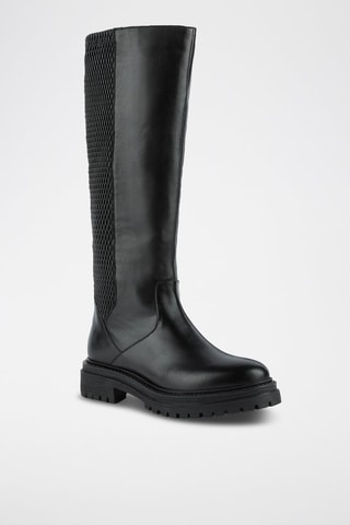 Bottes en cuir nappa Iridea - Noir