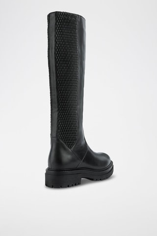 Bottes en cuir nappa Iridea - Noir