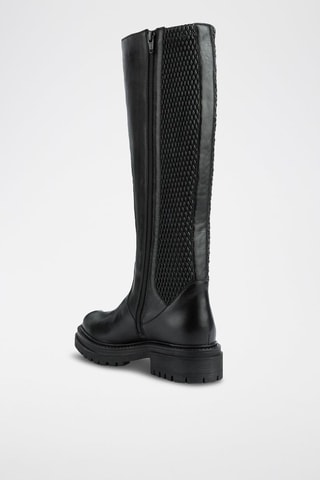 Bottes en cuir nappa Iridea - Noir