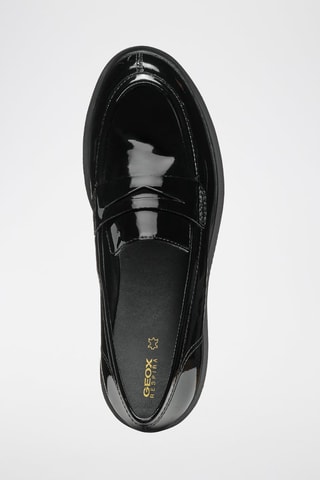 Mocassins en cuir de veau verni Spherica - Noir