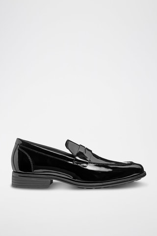Mocassins en cuir de veau verni Walk Pleasure - Noir