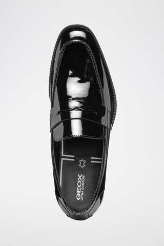 Mocassins en cuir de veau verni Walk Pleasure - Noir
