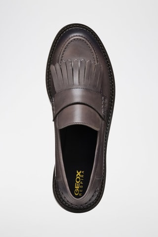 Mocassins en cuir de veau Serilda - Taupe