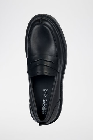 Mocassins plateformes en cuir Spherica - Noir