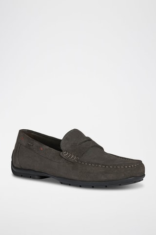 Mocassins en nubuck Moner - Gris foncé
