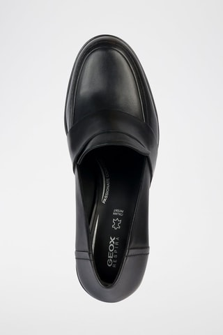 Mocassins compensés en cuir nappa Manilva - Noir