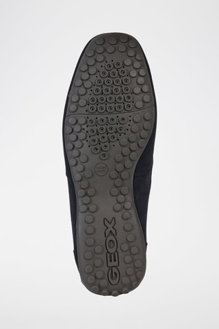 Mocassins en cuir Snake - Bleu marine