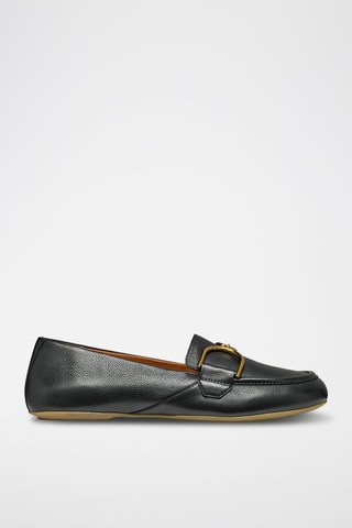 Mocassins en cuir - Noir