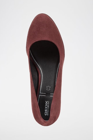 Escarpins en cuir de chèvre nubuck walk pleasure - Bordeaux