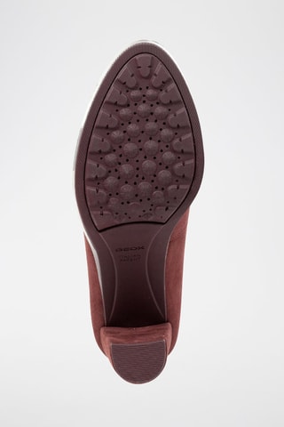 Escarpins en cuir de chèvre nubuck walk pleasure - Bordeaux