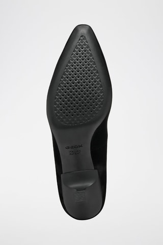 Escarpins en cuir de chèvre nubuck Giselda - Noir