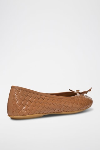 Ballerines en cuir de mouton Palmaria - Marron clair