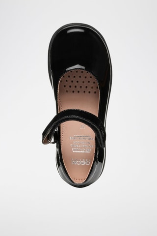 Babies en cuir verni Naimara - Noir