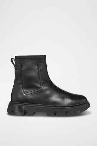 Boots en cuir Vilde - Noir