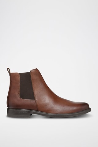 Boots Chelsea en cuir Terence - Marron