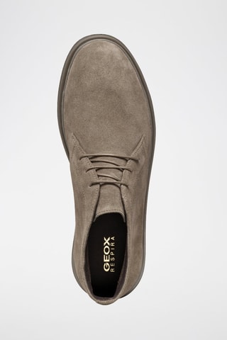 Boots en cuir de veau nubuck Massimiano - Gris foncé