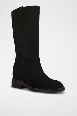 Bottines en nubuck Larysse - Noir