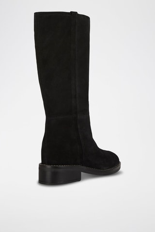 Bottines en nubuck Larysse - Noir