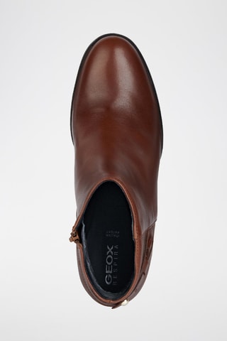 Bottines en cuir New Asheel A  - Marron