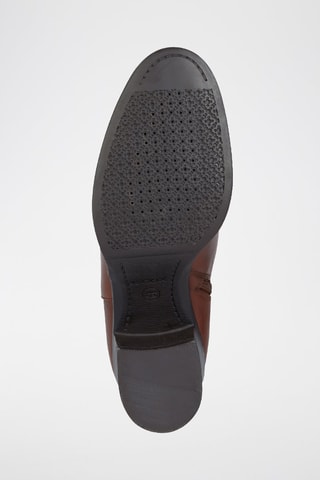 Bottines en cuir New Asheel A  - Marron