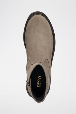 Bottines en cuir de veau nubuck Serilda - Taupe