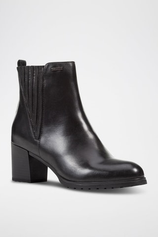 Bottines Chelsea en cuir nappa New Lise - Noir