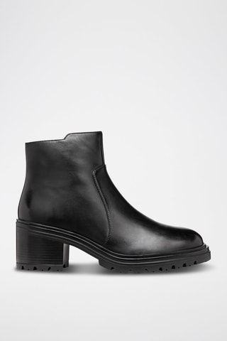 Bottines en cuir de veau Damiana - Noir