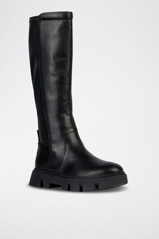 Bottines en cuir nappa Vilde - Noir