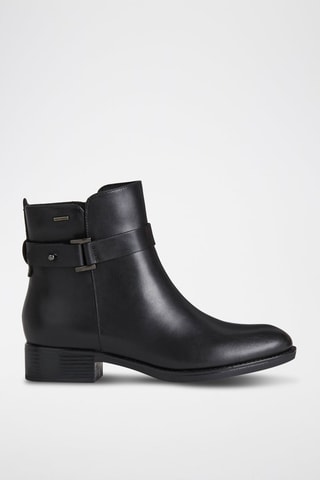 Bottines en cuir nappa Felicity - Noir