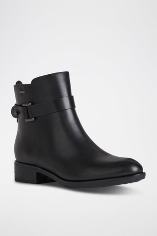 Bottines en cuir nappa Felicity - Noir