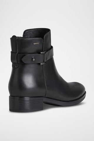 Bottines en cuir nappa Felicity - Noir