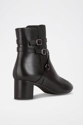 Bottines en cuir nappa Pheby - Noir