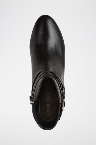 Bottines en cuir nappa Pheby - Noir