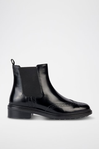 Bottines Chelsea en cuir Walk Pleasure - Noir