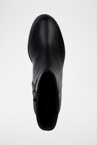 Bottines en cuir nappa Elidea - Noir