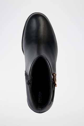 Bottines en cuir nappa Manilva - Noir