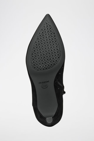 Bottines en cuir de mouton nubuck Faviola - Noir